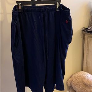 men’s polo pajama shorts xxl navy
